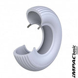 Pneu métallique Rolko 47-93 pour fauteuil roulant is-300 gris