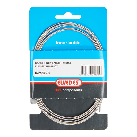 Câble intérieur REM Elvedes 2250 mm en acier inoxydable Ø1,5 mm T-Nipple (sur carte)