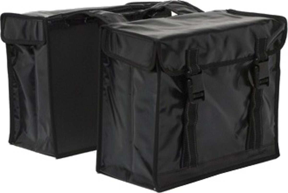 New Looxs Double Bag Bisonyl XL Black - Sacoche de vélo - Unisexe - Noir