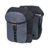 Basil Miles Double Bag - Sac à vélo double, unisexe, sportif, 34L, imperméable, noir