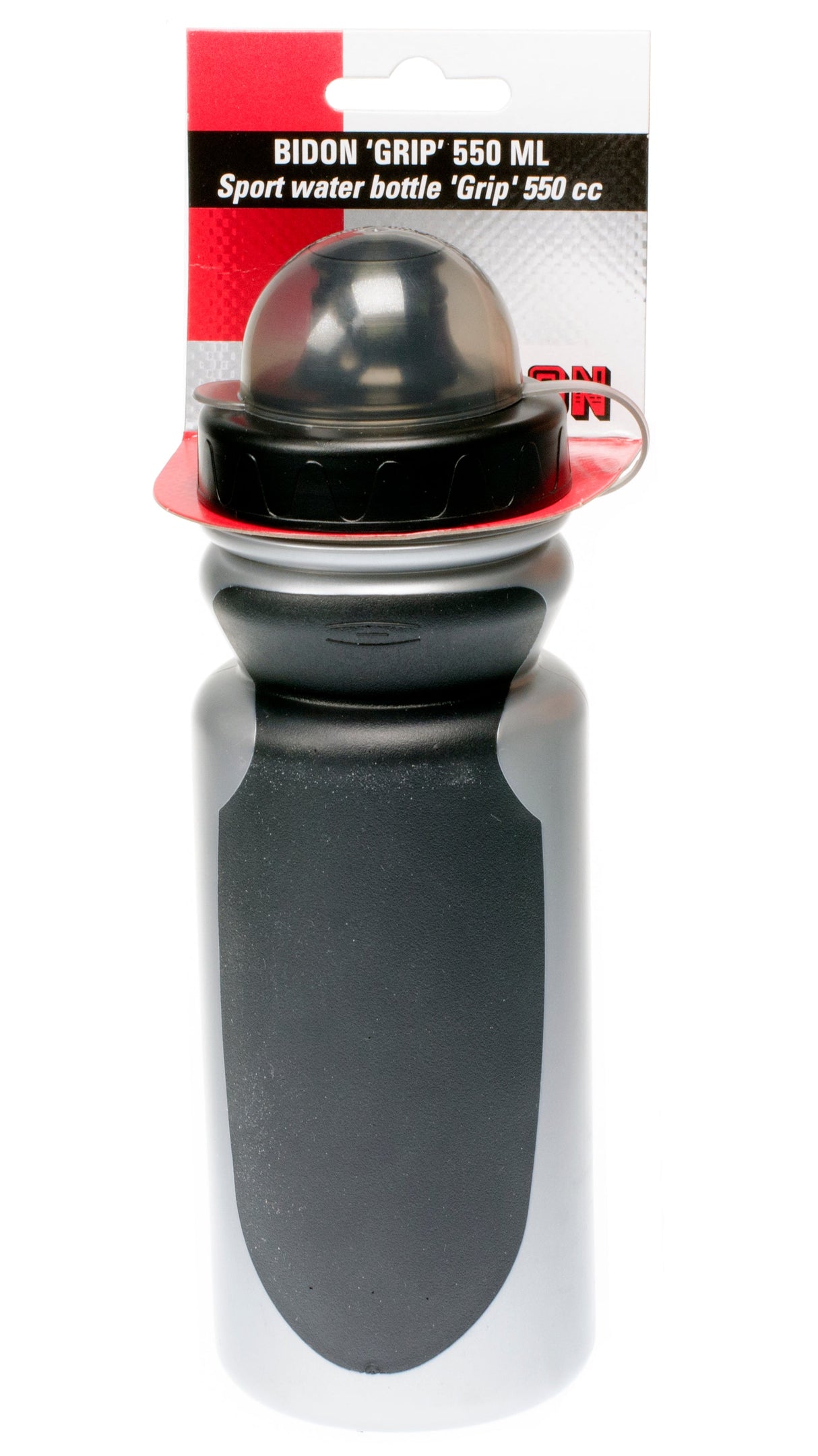 Simson Bidon Grip incl. Hotte de tissu 550 ml de gris noir sur carte
