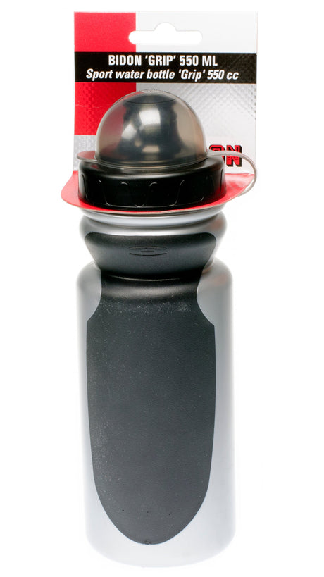 Simson Bidon Grip incl. Hotte de tissu 550 ml de gris noir sur carte