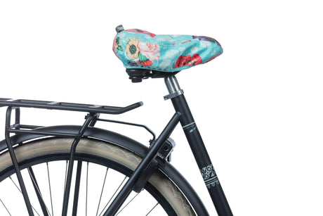 Basil Bloom Field - Couverture de selle - bleu