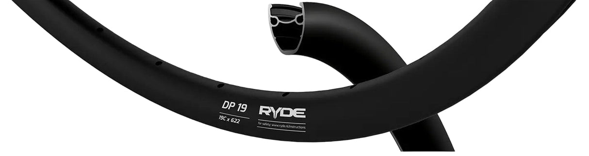 Ryde b.v. velg 28' - 14 dp19 28'-622 zwart disc 32 gaats