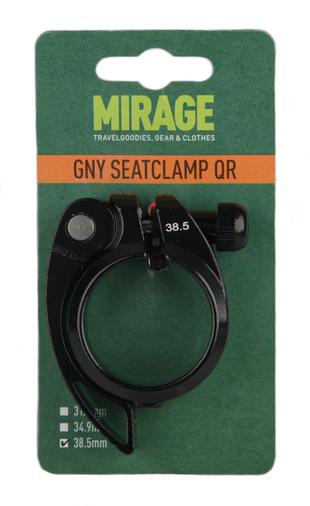 Buzaglo mirage collier de serrage de tige de selle gny avec qr 38,5 mm noir