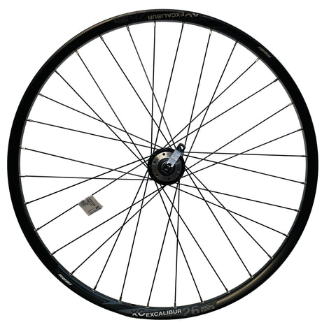 Rodi achterwiel 26 - 559x19 iis excalibur 2xc db600 qr zwart schijfrem cassette