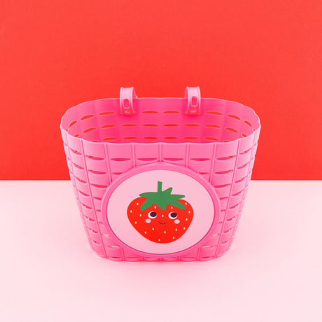 Qibbel Widek panier enfant explorer happy fraise rose