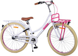 Vélo pour enfants Volare Excellent - Filles - 26 pouces - Blanc - 3 vitesses