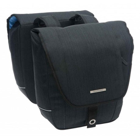 Sacoche de vélo double Avero - Polyester hydrofuge - 25L - Noir