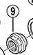 Shimano V-axe Conus gauche Snafdyna Rollerbrake Naf M9x11.94