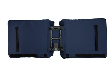 Burgers - new looxs new looxs ® odense double mik - sacoche de vélo double - convient aux vélos électriques - sac amovible pour porte-bagages mik - polyester hydrofuge - 39 litres - bleu foncé