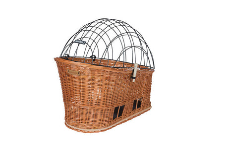 Basil Pasja - Panier de vélo pour chiens Mik - Moyen - 45 cm - Panier arrière - Natural