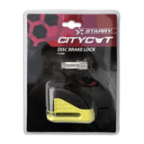 Falko import export citycat antivol de frein à disque jaune avec sac + câble de rappel*
