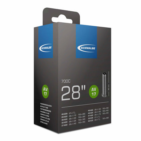 Tube intérieur de Schwalbe AV17 28 pouces 37 62-622 AV 40 mm