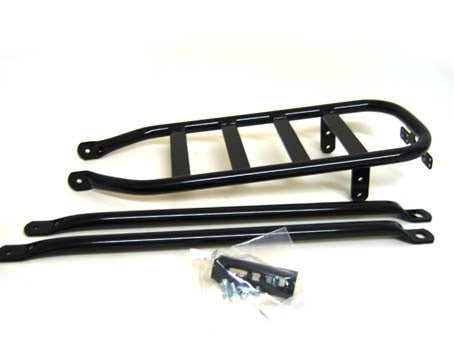 Steco porte-bagages arrière (PTT) tube rond axe plat noir