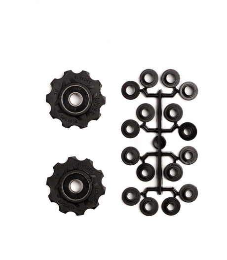 roues derailleur 10 dents 8s noirs 2 morceaux
