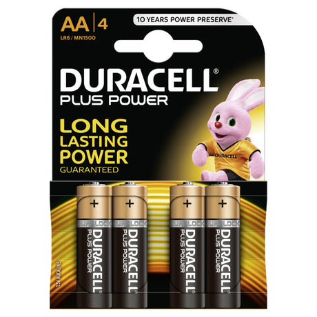 Duracell Battery Plus Power MN1500 LR6 AA par 4 sur la carte