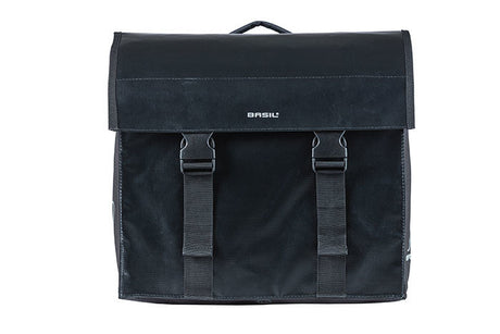 Basil Urban Load Double Bicycle Bag Mik, imperméable, noir, 48-53L