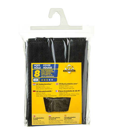 Couverture de protection des vélos VK (11) Hoeshousse Zwart Z Anneaux