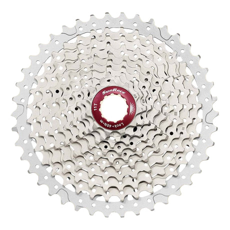Sunrace CSMX3 10 vitesses Cassette 11-42T. argent métallique