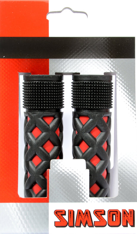 Poignées pour enfants de Simson - Universal - Black rouge - réglable - Shift Grip