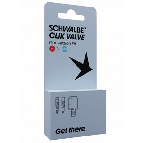 Valve Schwalbe Clik - Kit de conversion SV-SCV - Valve avec adaptateur de tête de pompe