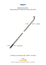 Alpina Spaken 13g (2,34 mm) en acier inoxydable 266 mm (P36)