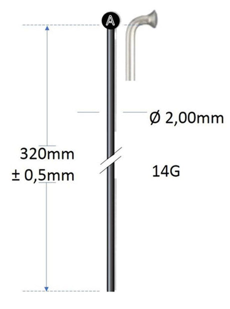 Alpina Black Spaak 320x14 pour Spak Machine par 144 pièces