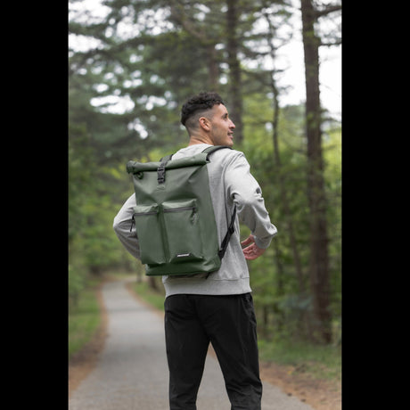 Dutchperfect urban proof rolltop backpack sac à dos 20l vert recyclé