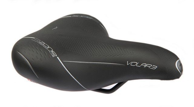 Buzaglo selle bassano zadel volare 3 zone d xl. met spanninga achterlicht + elastomeer