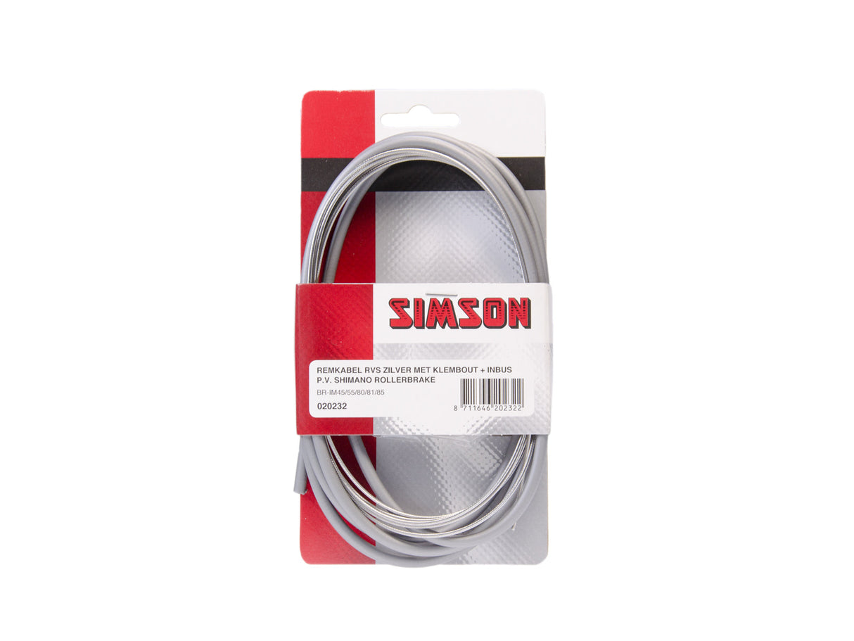 SIMSON ROLLERBRAKE BRAKE Câbles de freinage Tollage Stravs Gray sur la carte