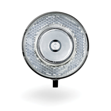 Headlight 706-B Retro 15 Lux LED Batterie Chrome noir