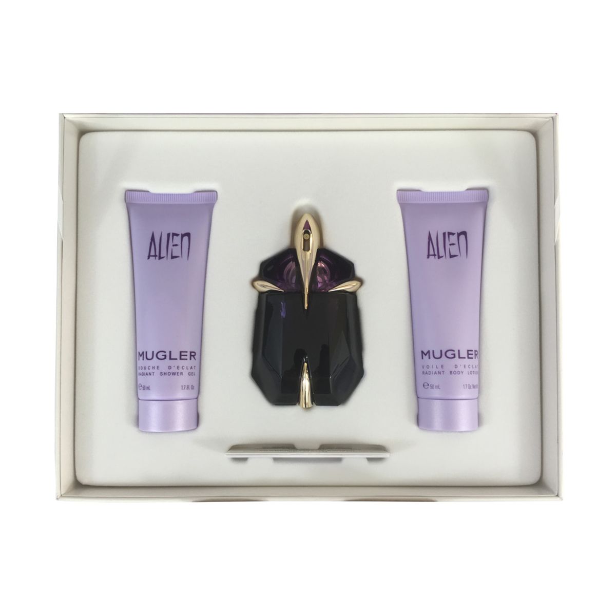 Thierry Mugler coffret alien eau de parfum vaporisateur 60 ml + corps 50 ml + eau de parfum 10 ml