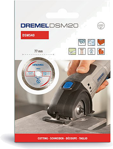 Dremel dsm540 2615s540jb disque à tronçonner diamanté 77 mm 1 pièce(s) carrelage, brique, marbre, porcelaine, céramique