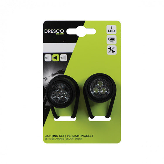 Dresco LED 6,5 x 6 x 3,5 cm 2 pièces noires