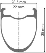 Roue arrière Dt swiss crc 1400 spline® 28