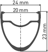 Roue avant Dt swiss p 1800 spline® 28 23mm