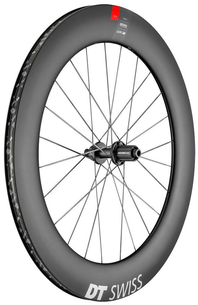 Roue Arrière DT Swiss Arc 1100 Dicut® 80 28 cl Shimano HG Carbone