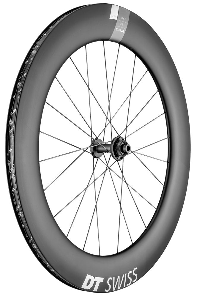 Roue avant Dt swiss arc 1400 dicut® carbone 80 disque cl
