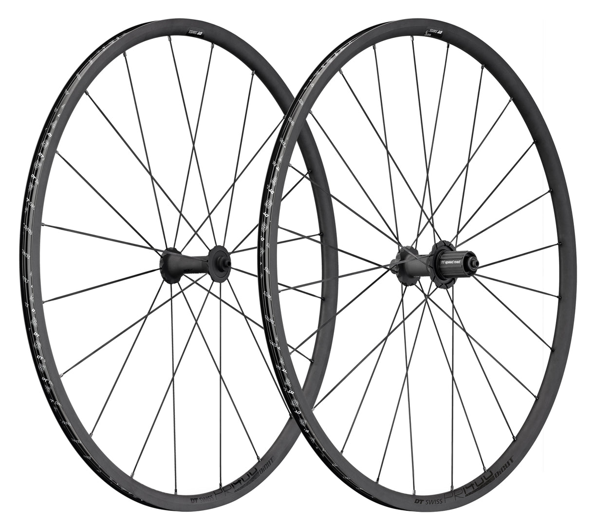 Paire de roues Dt Swiss Pr 1400 Dicut Oxic à pneu 21 mm
