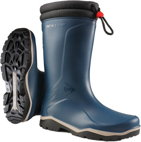 Dunlop k454061 blizzard gevoerde winterlaars pvc blauw - maat 44 - 15.032.075.44