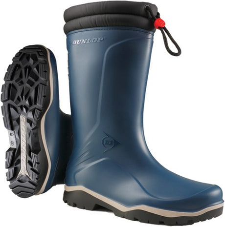 Dunlop k454061 blizzard gevoerde winterlaars pvc blauw - maat 45 - 15.032.075.45
