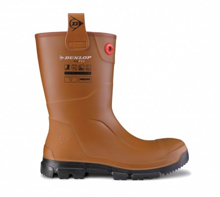 Dunlop lj2hr42 purofort rigpro s5 | bruin | maat 45 - 8713197053286