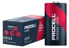Pile lithium intense Duracell procell cr123a 3v boîte (10) - 3015190