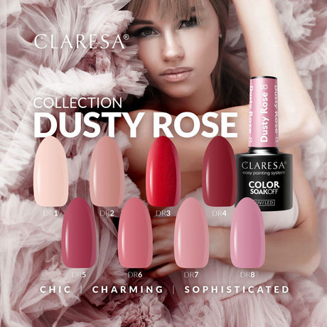 Claresa Vernis Gel UV LED 5 ml Rose Poudré 2