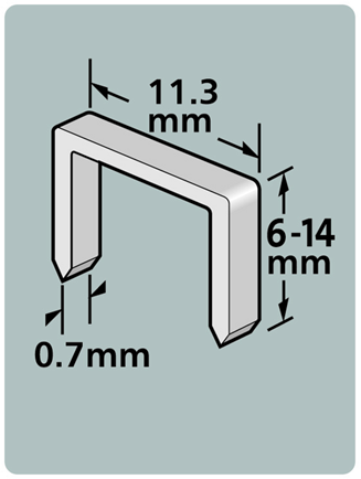 Agrafes Dutack série 53 10mm cnk 1000pcs
