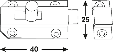 Curseur plat Connex 25x40 vni - dy2207241