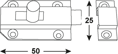 Curseur plat Connex 25x50 vni - dy2207251