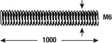 Connex tige filetée m6 1m inox - dy250693