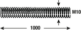 Connex tige filetée m10 1m inox - dy250695